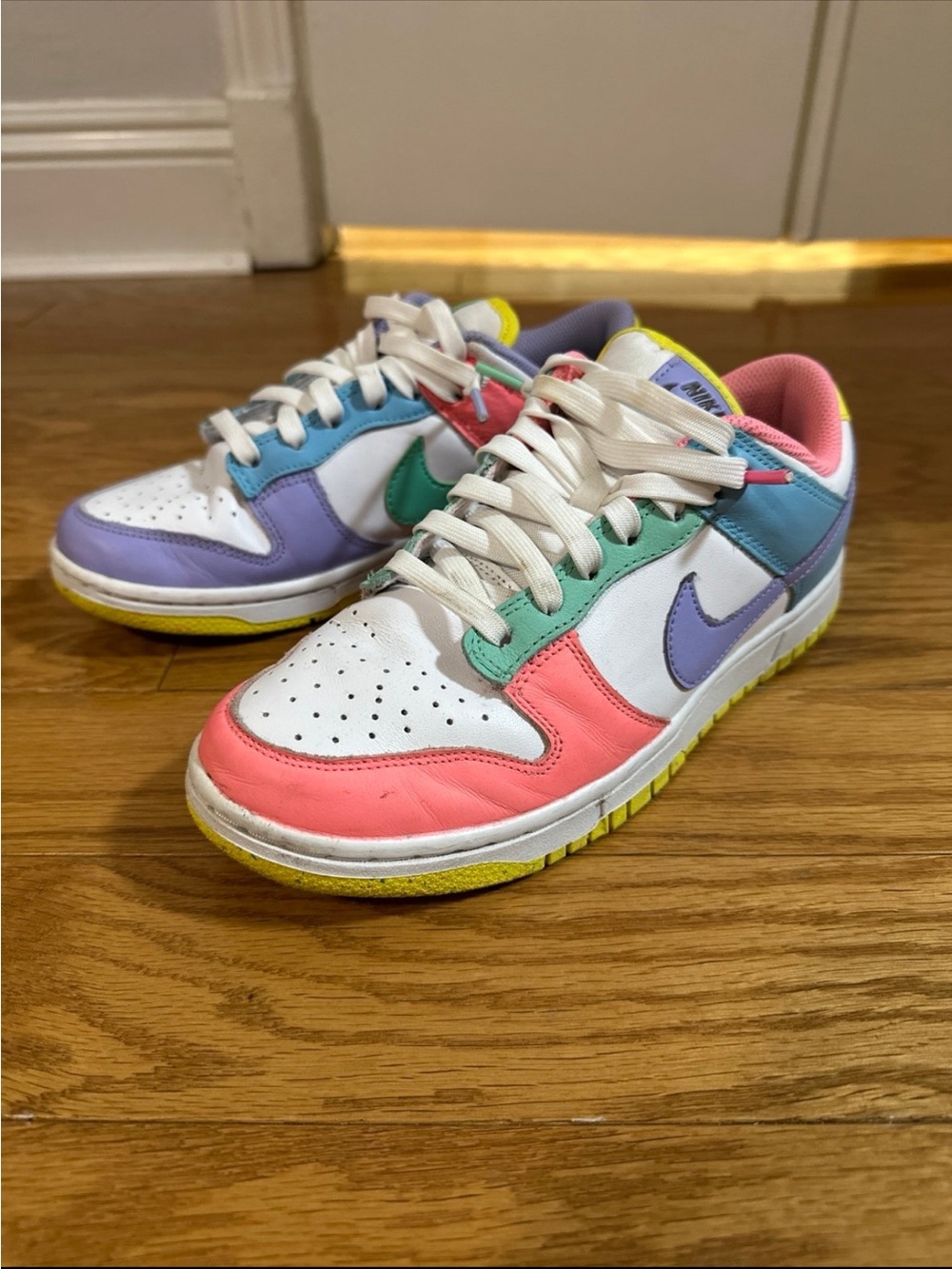 Nike Kids Low-Top Sneakers - Pink, Purple, Mint, Blue, Yellow, White